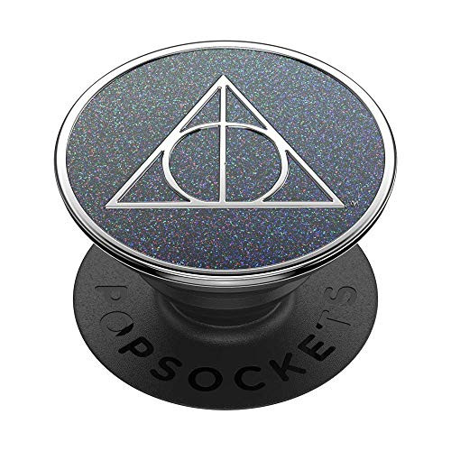 PopSockets  PopGrip with Swappable Top for Phones and Tablets - Enamel Death Hallows Glitter