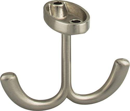 Elements YD20-156SN Kingsport 1-9 16 inch Traditional Ceiling Mounted Double Prong Robe Hook