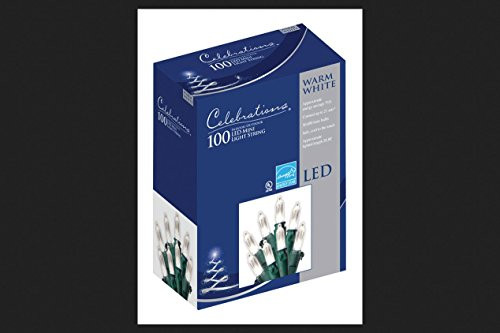 Celebrations 40840-71 Mini Light Set 28.8  100 Warm White Lights