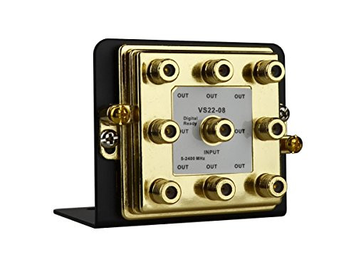 Monoprice 8-Way Splitter 2.4GHz on Mounting Bracket
