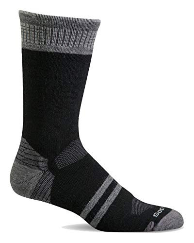 Sockwell Men s Camo Crew Moderate Graduated Compression Sock  Black - M L