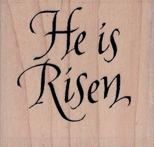 Serendipity by Impression Obsession SS698D He is Risen Wood Mounted Rubber Stamp