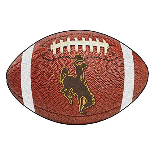 FANMATS NCAA University of Wyoming Cowboys Nylon Face Football Rug FANMATS NCAA University of Wyoming Cowboys Nylon Face Football Rug