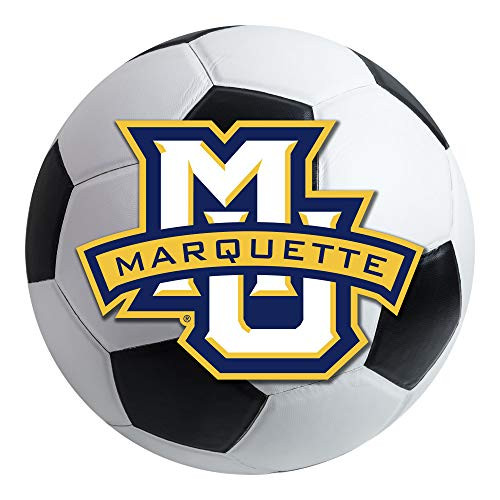 FANMATS NCAA Marquette University Golden Eagles Nylon Face Soccer Ball Rug