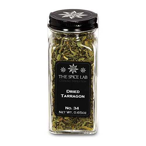 The Spice Lab No. 34 - Dried Tarragon - All Natural Kosher Non GMO Gluten Free Spice - French Jar