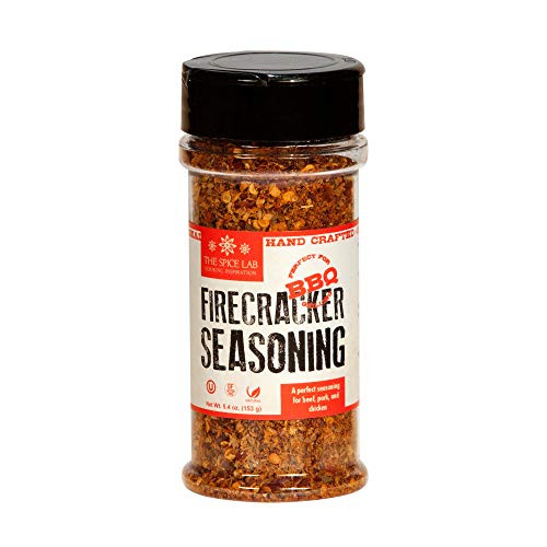 The Spice Lab No. 13 - Firecracker Spicy Steak Seasoning Rub Blend - 5.4 oz. Shaker Jar