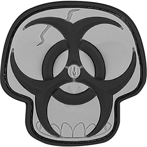 Maxpedition Gear Biohazard Skull Patch  Swat  2 x 2-Inch