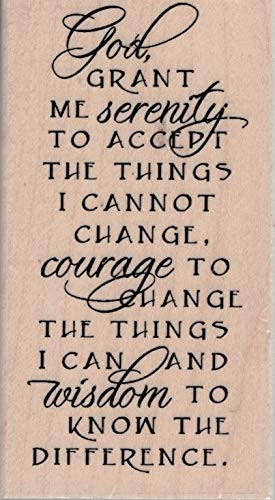 Impression Obsession D13774 Serenity Wood Mounted Rubber Stamp