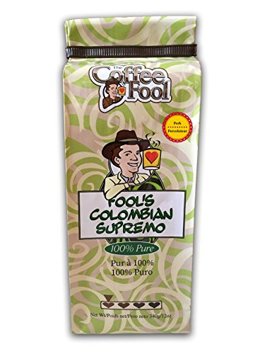 The Coffee Fool Fool s Colombian Supremo Perk  12 Ounce