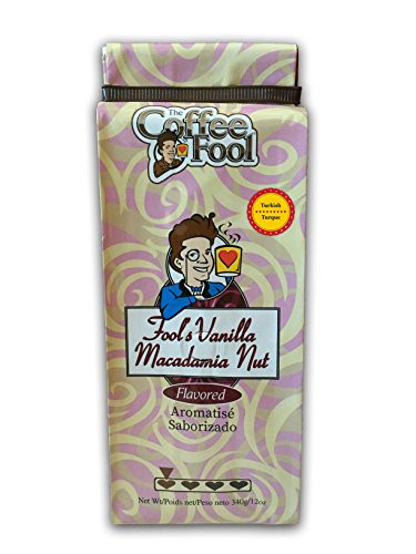 The Coffee Fool Turkish -Powder- Coffee  Fool s Vanilla Macadamia Nut  12 Ounce