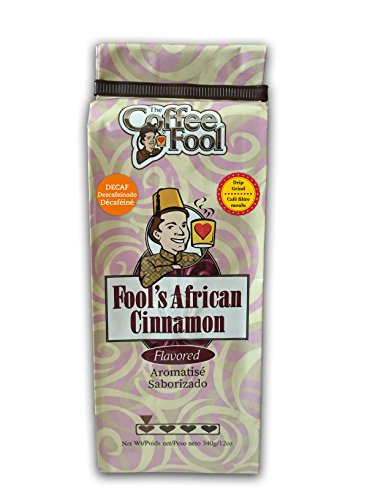 The Coffee Fool Drip Grind  Fool s Decaf African Cinnamon  12 Ounce