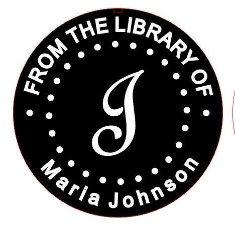 Shiny Custom Library Embosser - Personalize with Initials  and  Text - Hand-Held Embossing Stamp - Monogram  Seal Embosser Best for Books  Envelopes  Napkins