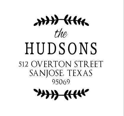 Custom Address Embosser Seal Hand Held Style Shiny ES-Seal  Round Decorative Personalized Embosser.