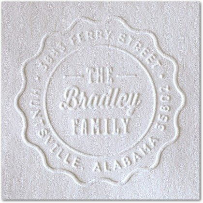 Custom Embosser  Address Embosser  Family Embosser  Embosser Seal Shiny ES-Seal Round Decorative Personalized Custom Address Embosser with Name  Design Embosser- Hand Held Style- 999