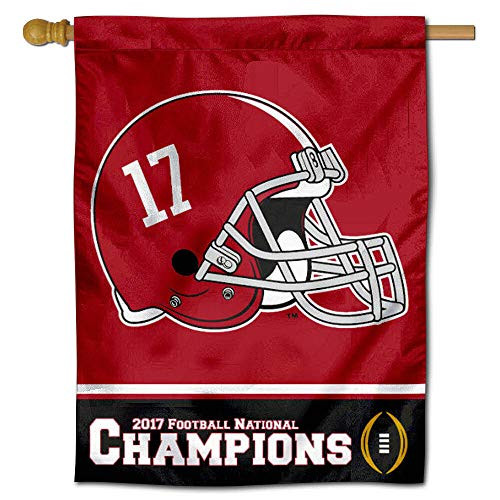 Alabama Crimson Tide 2017 Football National Champions House Flag Banner