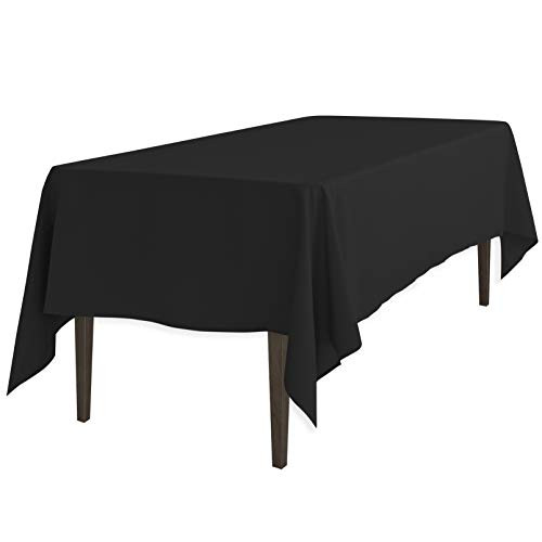 LinenTablecloth Rectangular Economy Polyester Tablecloth  60 x 126  Black