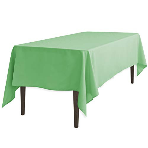 LinenTablecloth Polyester 60 x 102 in. Rectangular Tablecloth Hemlock
