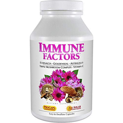 Andrew Lessman Immune Factors 30 Capsules  Echinacea  Goldenseal  Vitamin C  Astragalus  Supports and Promotes Immune System and Natural Defenses  No Additives. Small Easy to Swallow Capsules