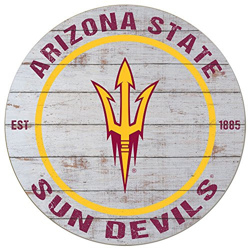 KH Sports Fan 20 inchx20 inch Arizona State Sun Devils Classic Weathered Circle  Multi