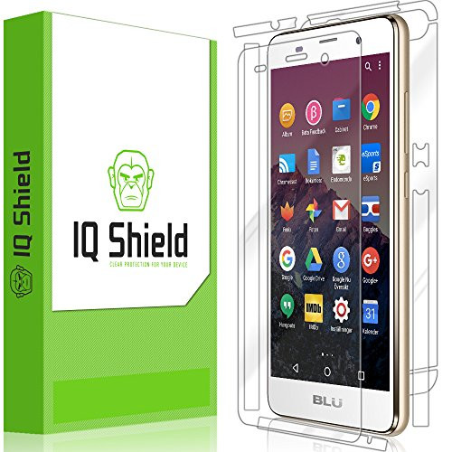 IQ Shield Full Body Skin Compatible with BLU Advance 5.0 HD  Plus  LiQuidSkin Clear -Full Coverage- Screen Protector HD and Anti-Bubble Film
