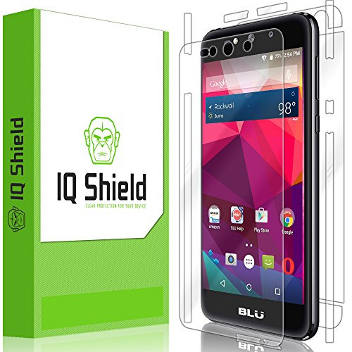 IQ Shield Full Body Skin Compatible with BLU Advance 5.0 Pro  Plus  LiQuidSkin Clear -Full Coverage- Screen Protector HD and Anti-Bubble Film