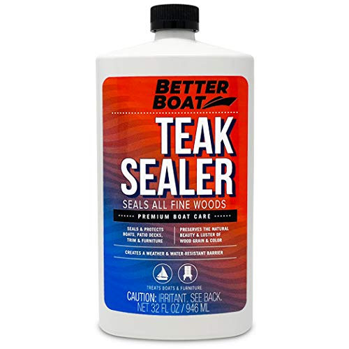 Teak Sealer for Teak and Other Fine Woods Boats and Wood Furniture Seal Marine Deck and Oil 32oz