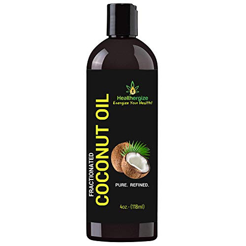 HEALTHERGIZE PURE FRACTIONAED COCONUT OIL  AROMATHERAPY  MASSAGE  HAIR  and  SKIN CARE  SOFTENER AND MOISTURIZER  CARRIER OIL  ESSENTIAL OIL  FACE  and BODY THERAPEUTIC COLD PRESSED  DRY SKIN