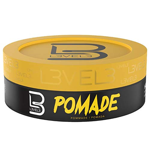 Level 3 Pomade - Improves Hair Strength and Volume L3 - Long-Lasting Hold Infused with Keratin - Level Three Mens Pomade -150 ML-