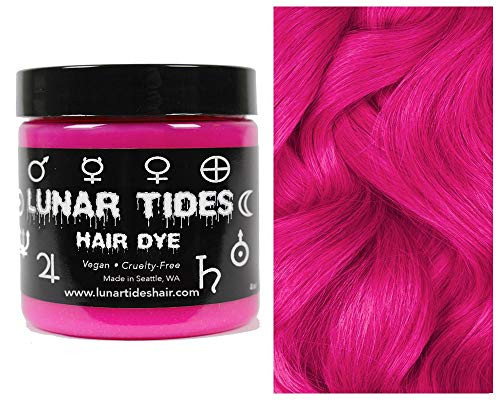Lunar Tides Hair Dye - Lychee Hot Pink Semi-Permanent Vegan Hair Color -4 fl oz   118 ml-