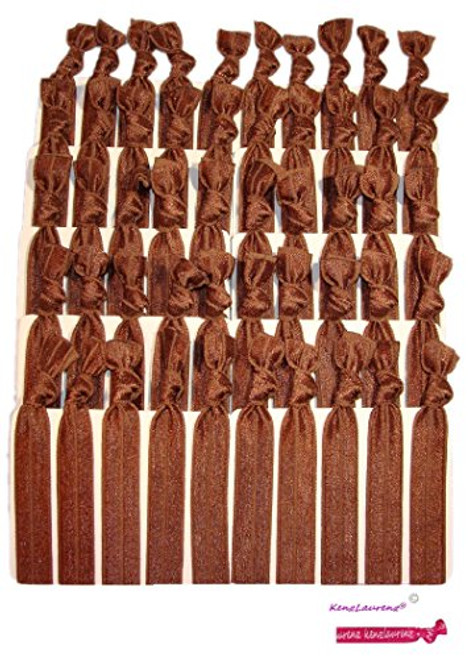 Hair Ties - No Crease Ponytail Holders BROWN -Available in Lots of Pack Quantities- Ouchless Elastic Styling Accessories Pony Tail Holder Ribbon Bands - By Kenz Laurenz -50 Pack- Hair Ties - No Crease Ponytail Holders BROWN -Available in Lots of Pack Quantities- Ouchless Elastic Styling Accessories Pony Tail Holder Ribbon Bands - By Kenz Laurenz -50 Pack-