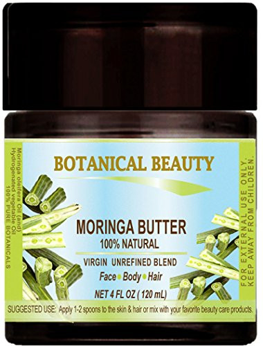 MORINGA BUTTER OIL 100 percent  Natural VIRGIN UNREFINED BLEND   100 percent  PURE BOTANICAL. 4 Fl.oz.- 120 ml. For Skin  Hair and Nail Care.