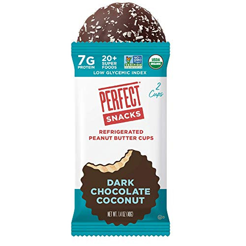 Perfect Snacks Refrigerated Peanut Butter Cups  Dark Chocolate Coconut  8 Count