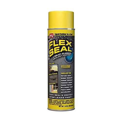 Flex Seal FSYELR20 Spray Coating  14-oz  Yellow Rubber sealant