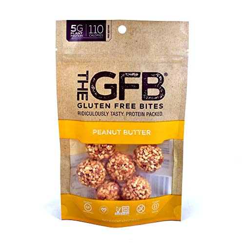 The GFB Gluten Free Protein Bites Peanut Butter 4 Ounce -6 Count- Vegan Dairy Free Non GMO Soy Free The GFB Gluten Free Protein Bites Peanut Butter 4 Ounce -6 Count- Vegan Dairy Free Non GMO Soy Free
