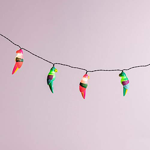 Lights4fun, Inc. 10 Multicolor Parrot Battery Operated Indoor & Outdoor LED Party String Lights Lights4fun, Inc. 10 Multicolor Parrot Battery Operated Indoor & Outdoor LED Party String Lights