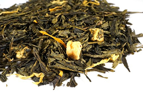 Beantown Tea  and  Spices - Mango Green Tea. Gourmet Loose Leaf Green Tea. All Natural. Rich In Antioxidants. -8 oz.-