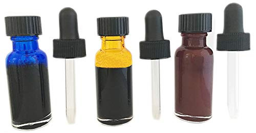 Firefly Colored Lamp Oil and Candle Dye 3-Pack - Create Yellow  Green  Red  Blue Lamp Oil - Use in Liquid  Smokeless  Odorless Paraffin Lamp Oil