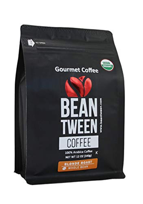 Beantween Coffee Organic Coffee Beans Brazil Single Origin Low Acid Gourmet Blonde Roast Whole Bean of 100 percent Arabica Coffee Certified Organic Kosher 12oz Bag Beantween Coffee Organic Coffee Beans Brazil Single Origin Low Acid Gourmet Blonde Roast Whole Bean of 100 percent Arabica Coffee Certified Organic Kosher 12oz Bag