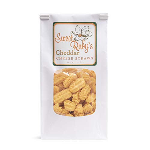 Sweet Ruby s - Southern Cheese Straws Variety Pack - Garlic  Cheddar  and Cajun - Gourmet Baked Snack - 8 Ounces - 3 Pack