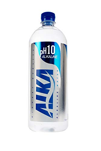 Alka Water  Ionized Alkaline PH 10 Bottled Water  Electrolyte Enhanced Drinking Water- 1 Liter -33.8 Fl Oz bottles -6-