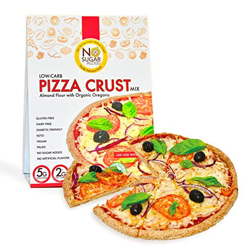 No Sugar Aloud  Low Carb Pizza Crust Mix -No sugar added  gluten free  Vegan  Keto and Diabetic friendly-