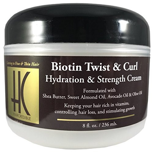Haircredible Biotin Twist  and  Curl Hydration  and  Strength Cream 8oz