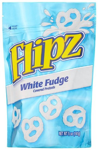 Flipz Pretzels  White Fudge  5 oz Packages -Pack of 12-