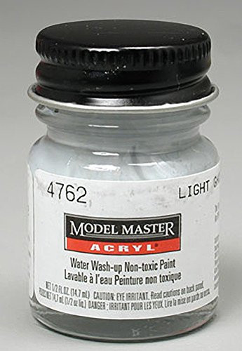 Light Ghost Gray Testors Acrylic Plastic Model Paint