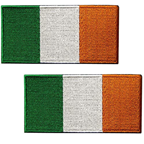 Republic of Ireland International Flag - Embroidered Irish National Emblem Iron On Sew On Patch Republic of Ireland International Flag - Embroidered Irish National Emblem Iron On Sew On Patch