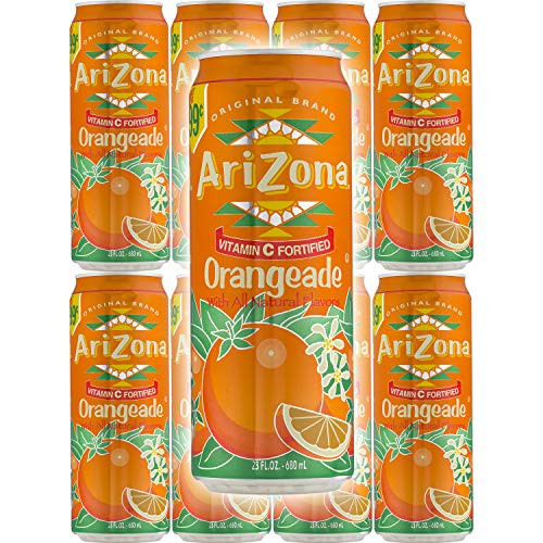 Arizona Orangeade Tea 23 Fl Oz Tall Cans -Pack of 8 Total of 184 Oz- Arizona Orangeade Tea 23 Fl Oz Tall Cans -Pack of 8 Total of 184 Oz-