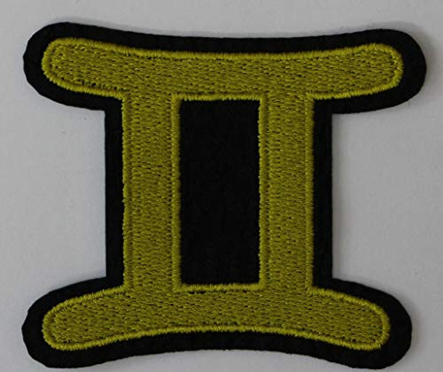 Constellation Symbols Zodiac Embroidered Iron On Patch Applique -Gemini-