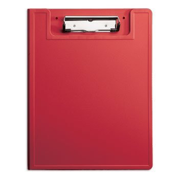 Low-Profile Nursing Clipboard with HIPAA Privacy Cover (Red)