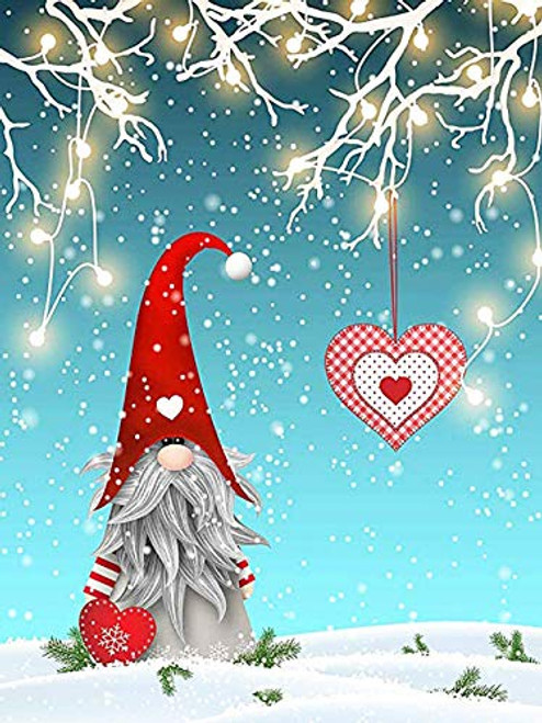 DIY 5D Diamond Painting by Number Kits?Crystal Rhinestone Diamond Painting Full Drill Embroidery for Adults and Beginner Diamond Arts Craft Home Decor Christmas Santa-12x16in?