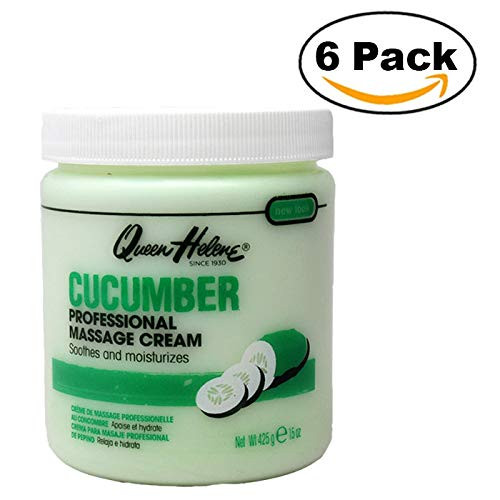 Queen Helene Jar Cream Cucumber Massage 15 Ounce (443ml) (6 Pack)